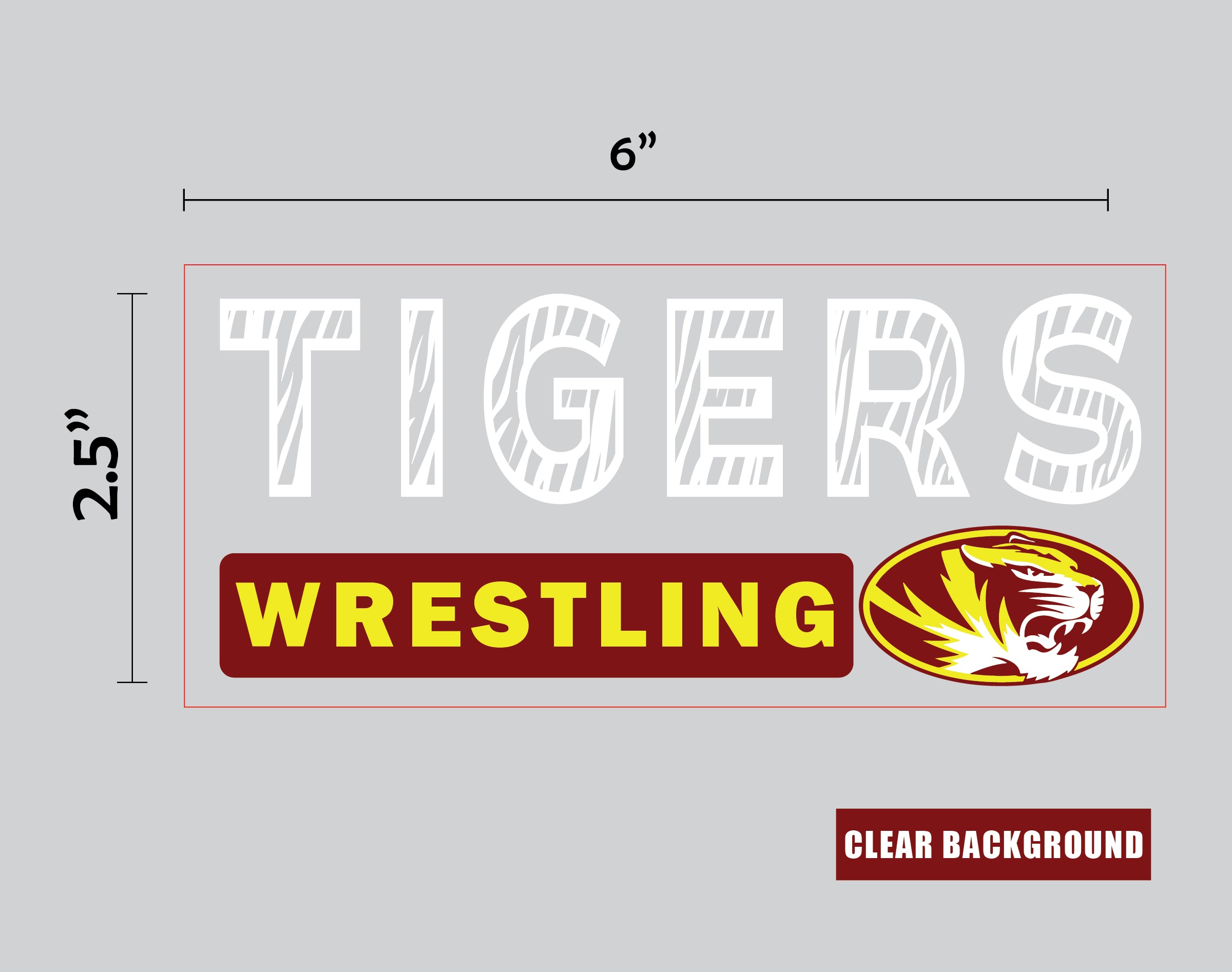 Alexandria Tigers Wrestling Sticker – Merch My School