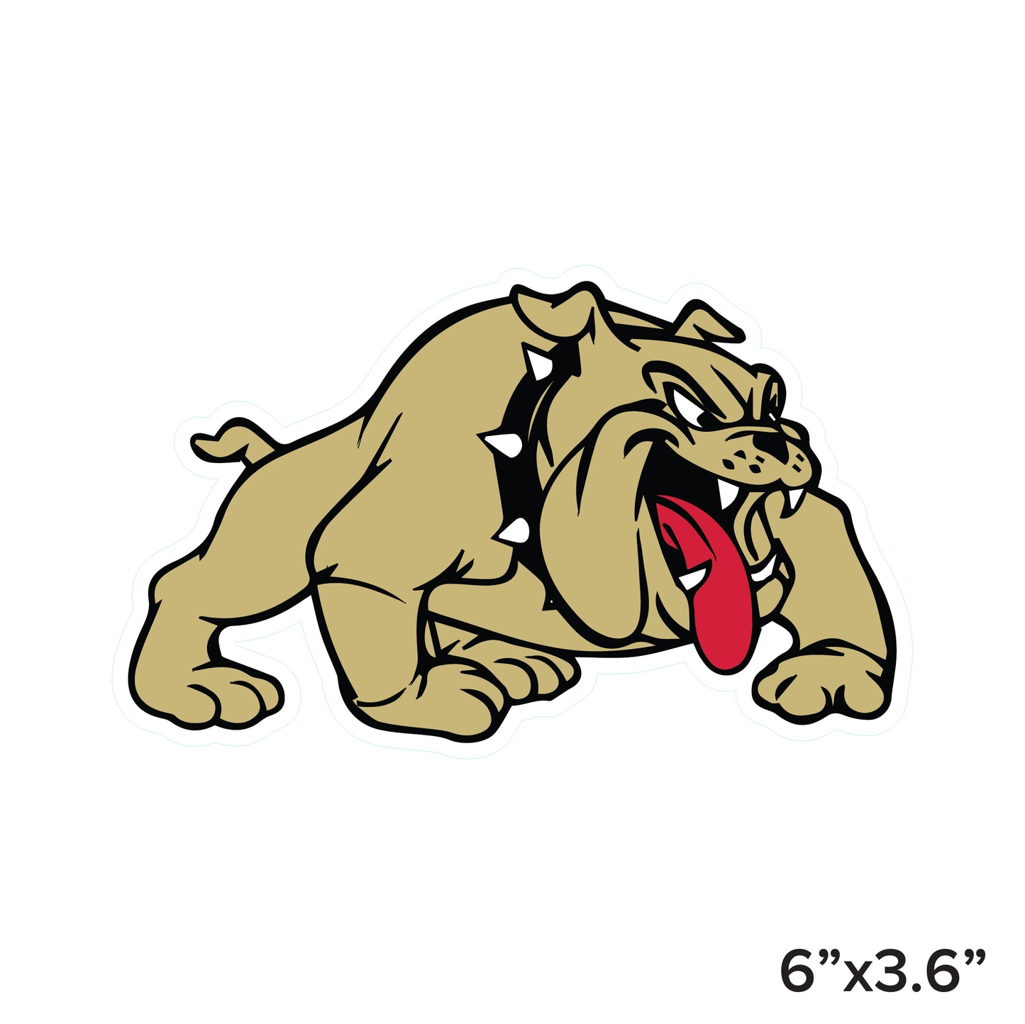 Lapel Bulldog Sticker