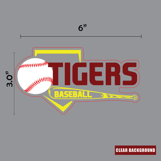 Alexandria Tigers Baseball Sticker