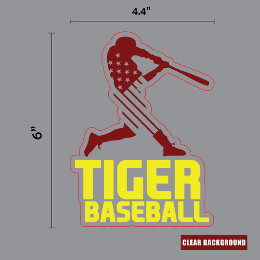 Alexandria Tigers Baseball Sticker