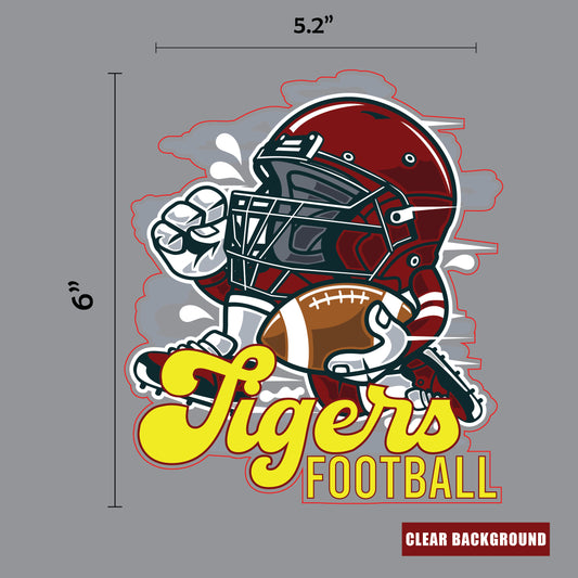 Alexandria Tigers Football Sticker