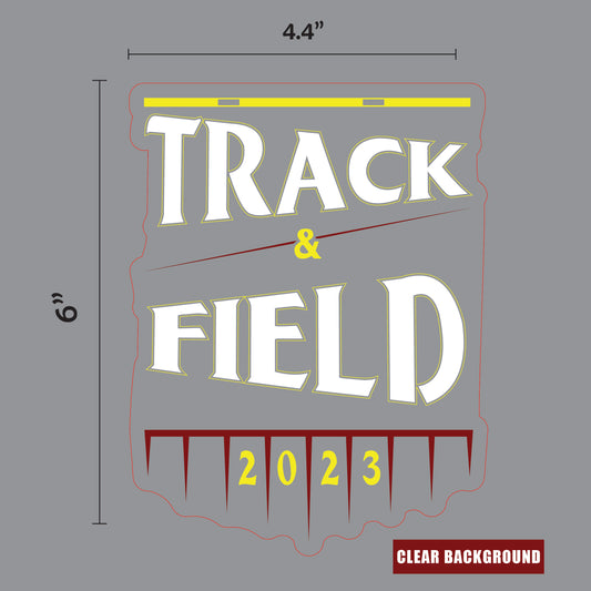 Alexandria Tigers Track and Field Sticker