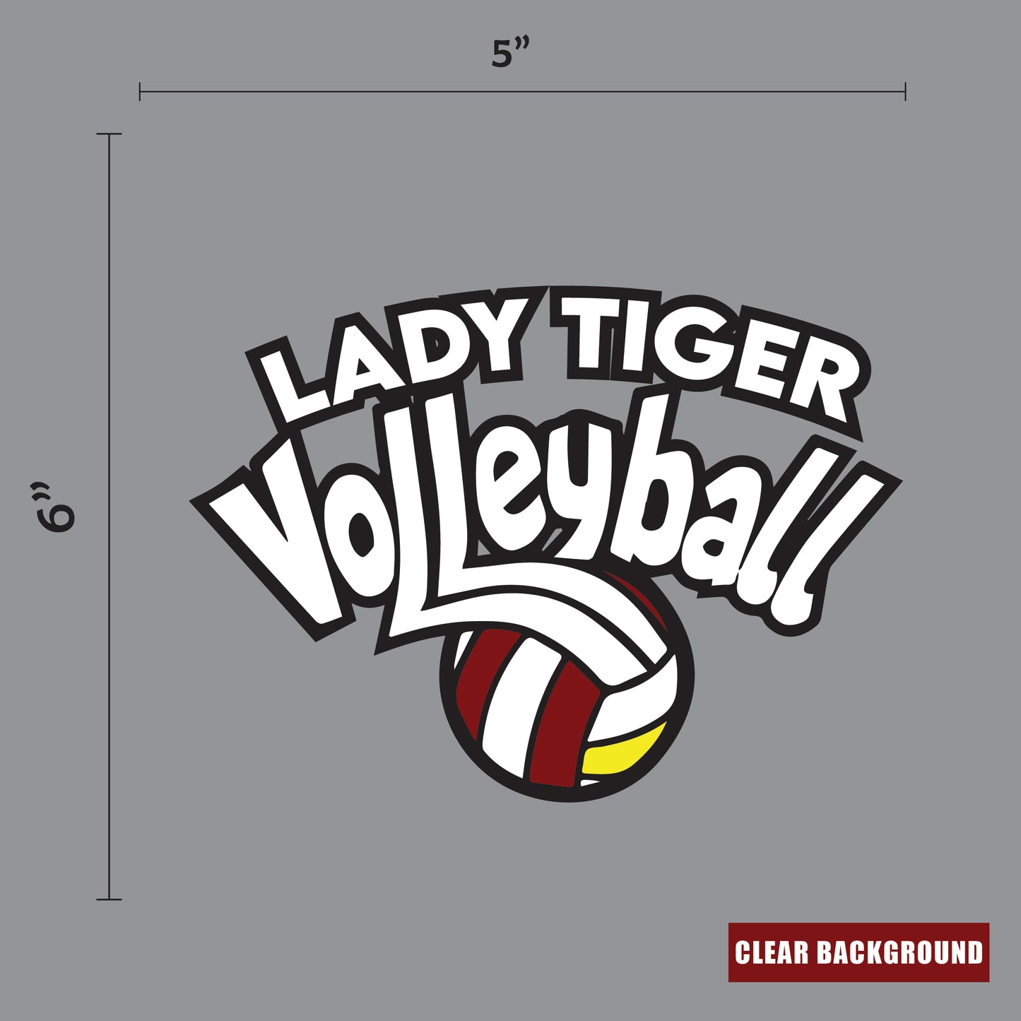 Alexandria Tigers Volleyball Stickers