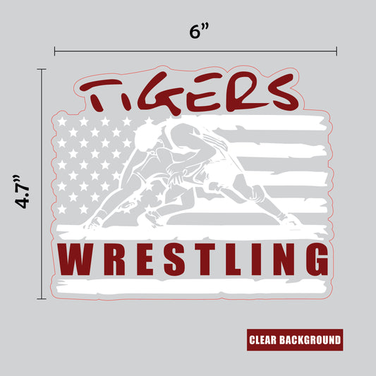 Alexandria Tigers Wrestling Sticker